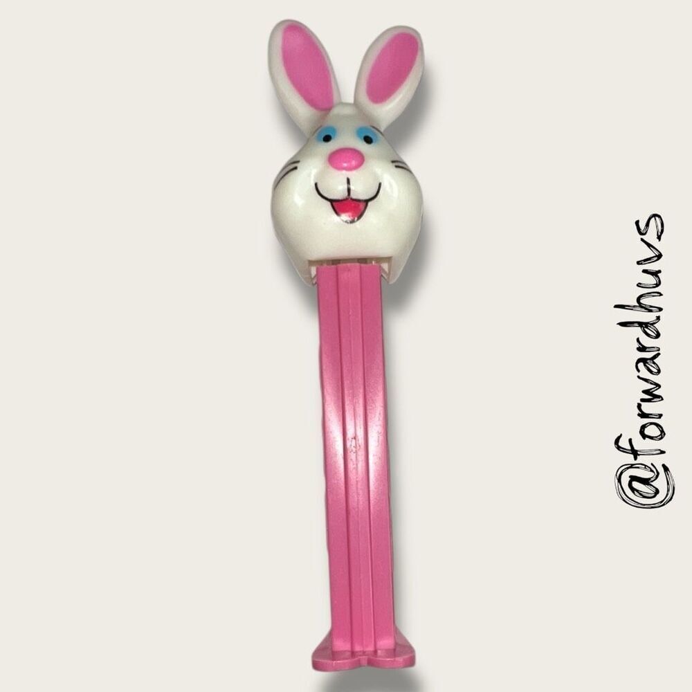 Bundle Sale 3 for $15 | PEZ Dispenser – White Rabbit with Pink Ears